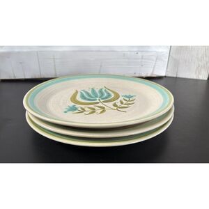 Set of 3 Vintage 1960's Franciscan Earthenware Tulip Time Dinner Plates